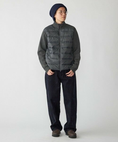 SHIPS / シップス ダウンジャケット・ベスト | 【WEB限定/SHIPS別注】TAION:〈手洗い可能〉ハイネック ダブルジップ ニットスリーブダウンジャケット | 詳細2