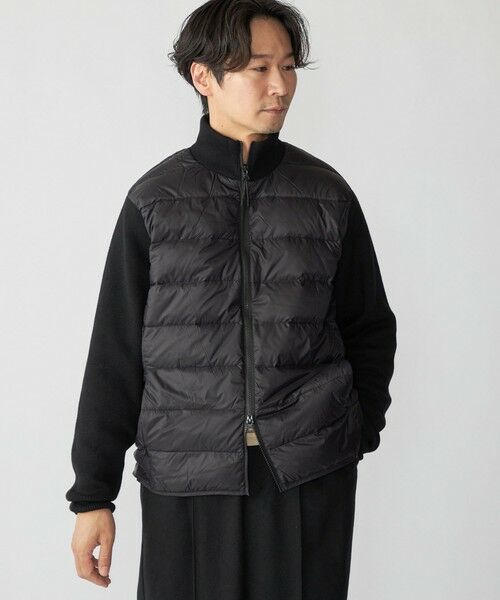 SHIPS / シップス ダウンジャケット・ベスト | 【WEB限定/SHIPS別注】TAION:〈手洗い可能〉ハイネック ダブルジップ ニットスリーブダウンジャケット | 詳細30