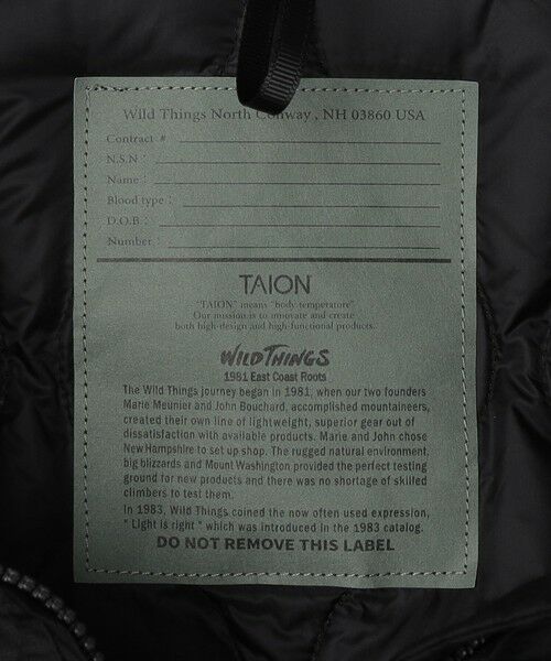 SHIPS / シップス ダウンジャケット・ベスト | 【SHIPS別注】WILDTHINGS×TAION:  ショート モンスター パーカ | 詳細22