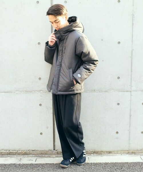 SHIPS / シップス ダウンジャケット・ベスト | 【WEB限定】SHIPS: 中綿 ウールブレンド パデッド フード ジャケット | 詳細1