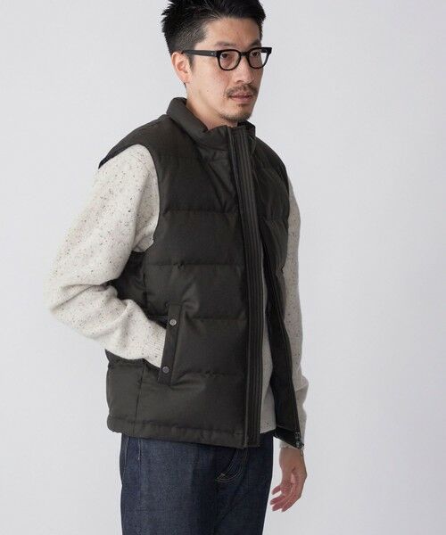 SHIPS / シップス ダウンジャケット・ベスト | SHIPS: ウールファブリック ダウン ベスト | 詳細9