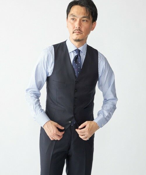 SHIPS / シップス ダウンジャケット・ベスト | SHIPS: LORO PIANA FABRIC オーストラリス 無地 ベスト | 詳細26