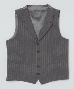 SHIPS / シップス ダウンジャケット・ベスト | 【SHIPS別注】CARUSO: チョークストライプ ラペルドベスト