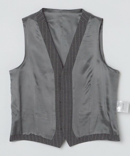 SHIPS / シップス ダウンジャケット・ベスト | 【SHIPS別注】CARUSO: チョークストライプ ラペルドベスト | 詳細2