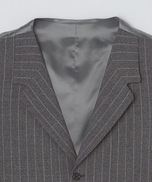 SHIPS / シップス ダウンジャケット・ベスト | 【SHIPS別注】CARUSO: チョークストライプ ラペルドベスト | 詳細4