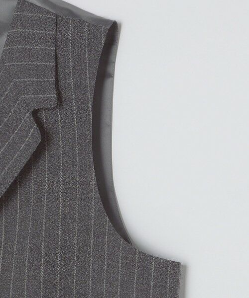 SHIPS / シップス ダウンジャケット・ベスト | 【SHIPS別注】CARUSO: チョークストライプ ラペルドベスト | 詳細5