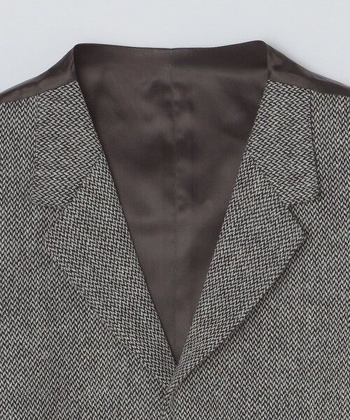 SHIPS / シップス ダウンジャケット・ベスト | 【SHIPS別注】CARUSO: ヘリンボーン ツイード ラペルドベスト | 詳細4