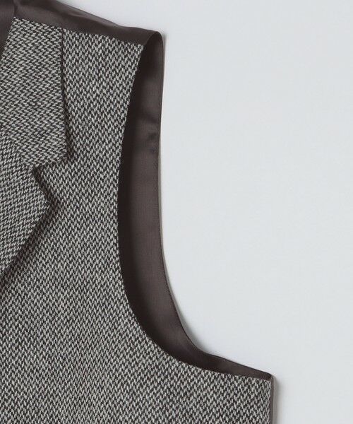 SHIPS / シップス ダウンジャケット・ベスト | 【SHIPS別注】CARUSO: ヘリンボーン ツイード ラペルドベスト | 詳細5
