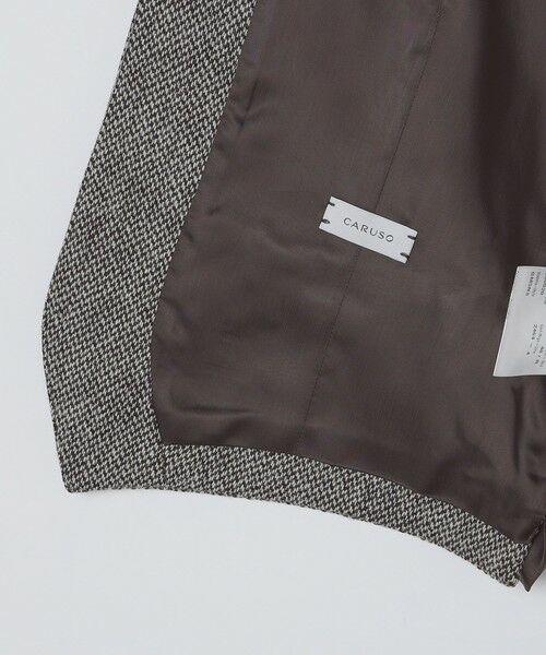 SHIPS / シップス ダウンジャケット・ベスト | 【SHIPS別注】CARUSO: ヘリンボーン ツイード ラペルドベスト | 詳細7