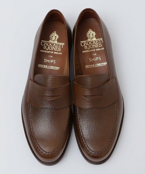 SHIPS / シップス ブーツ（ショート丈） | 【SHIPS別注】CROCKETT＆JONES: 50th ANNIV エンボス アンライニング コードバン ローファー | 詳細6