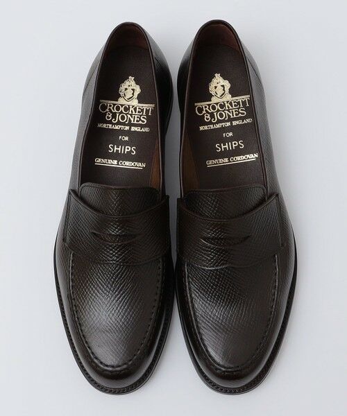 SHIPS / シップス ブーツ（ショート丈） | 【SHIPS別注】CROCKETT＆JONES: 50th ANNIV エンボス アンライニング コードバン ローファー | 詳細12