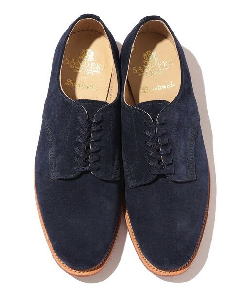 SHIPS / シップス ブーツ（ショート丈） | 【Southwick別注】SANDERS: Navy Suede Officer Shoe | 詳細2