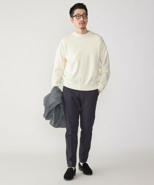 SHIPS / シップス ニット・セーター | SHIPS: 〈手洗い可能・抗菌防臭〉14GG コットン スムース 長袖 ニット | 詳細1