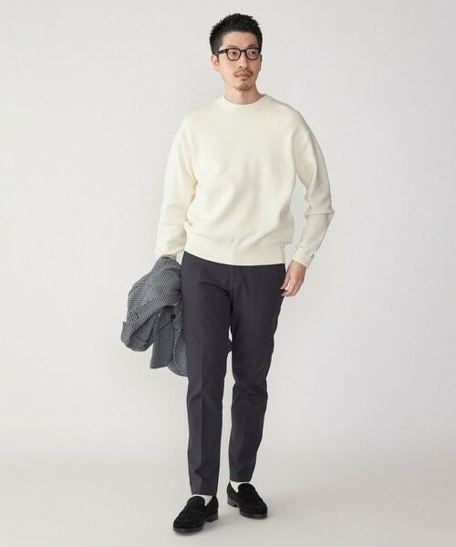 SHIPS / シップス ニット・セーター | SHIPS: 〈手洗い可能・抗菌防臭〉14GG コットン スムース 長袖 ニット | 詳細2