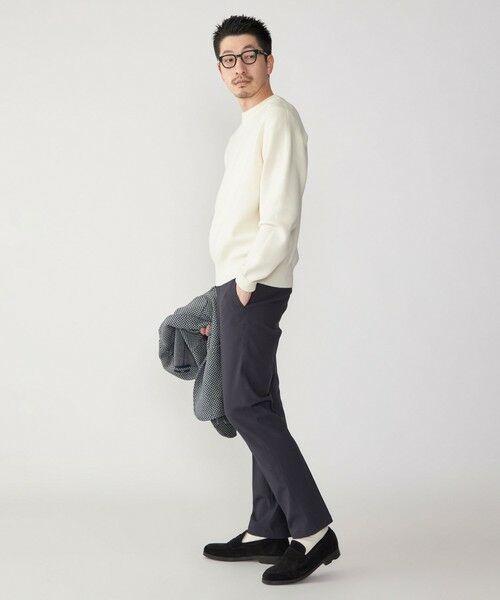 SHIPS / シップス ニット・セーター | SHIPS: 〈手洗い可能・抗菌防臭〉14GG コットン スムース 長袖 ニット | 詳細3