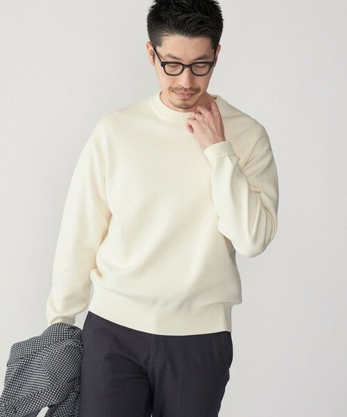 SHIPS / シップス ニット・セーター | SHIPS: 〈手洗い可能・抗菌防臭〉14GG コットン スムース 長袖 ニット | 詳細6