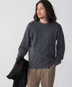 SHIPS / シップス ニット・セーター | SHIPS: 14ゲージ 畦編み サンフェード コットン クルーネック ニット