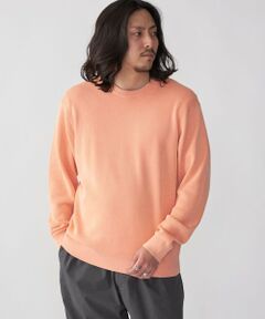 SHIPS / シップス ニット・セーター | SHIPS: 14ゲージ 畦編み サンフェード コットン クルーネック ニット