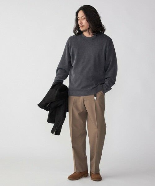 SHIPS / シップス ニット・セーター | SHIPS: 14ゲージ 畦編み サンフェード コットン クルーネック ニット | 詳細1