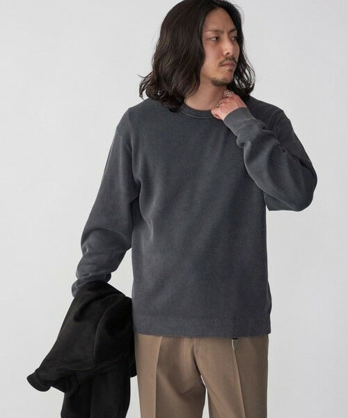 SHIPS / シップス ニット・セーター | SHIPS: 14ゲージ 畦編み サンフェード コットン クルーネック ニット | 詳細2