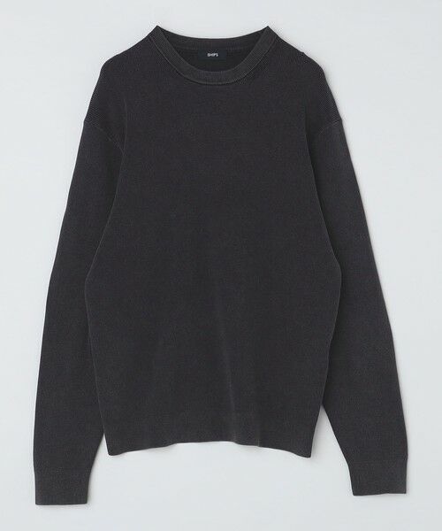 SHIPS / シップス ニット・セーター | SHIPS: 14ゲージ 畦編み サンフェード コットン クルーネック ニット | 詳細3