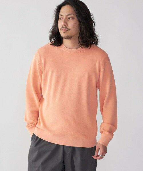 SHIPS / シップス ニット・セーター | SHIPS: 14ゲージ 畦編み サンフェード コットン クルーネック ニット | 詳細9