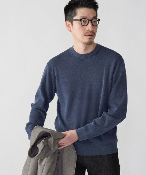 SHIPS / シップス ニット・セーター | SHIPS: 14ゲージ 畦編み サンフェード コットン クルーネック ニット | 詳細21