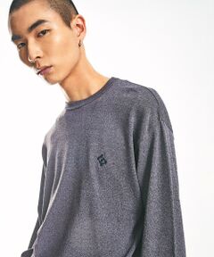 SHIPS / シップス ニット・セーター | City Ambient Products:〈手洗い可能〉14ゲージ レーヨン ナイロン ワンポイントロゴニット