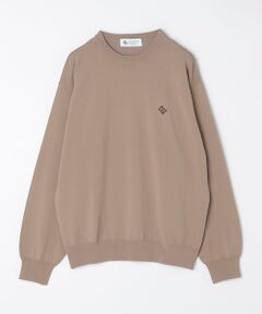 SHIPS / シップス ニット・セーター | City Ambient Products:〈手洗い可能〉14ゲージ レーヨン ナイロン ワンポイントロゴニット