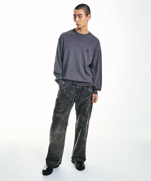 SHIPS / シップス ニット・セーター | City Ambient Products:〈手洗い可能〉14ゲージ レーヨン ナイロン ワンポイントロゴニット | 詳細9