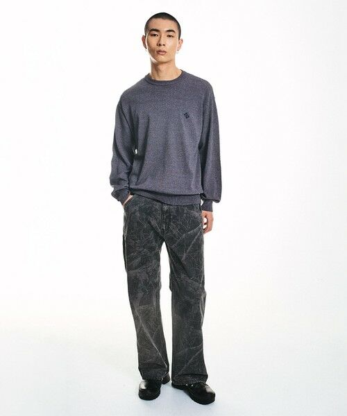 SHIPS / シップス ニット・セーター | City Ambient Products:〈手洗い可能〉14ゲージ レーヨン ナイロン ワンポイントロゴニット | 詳細10