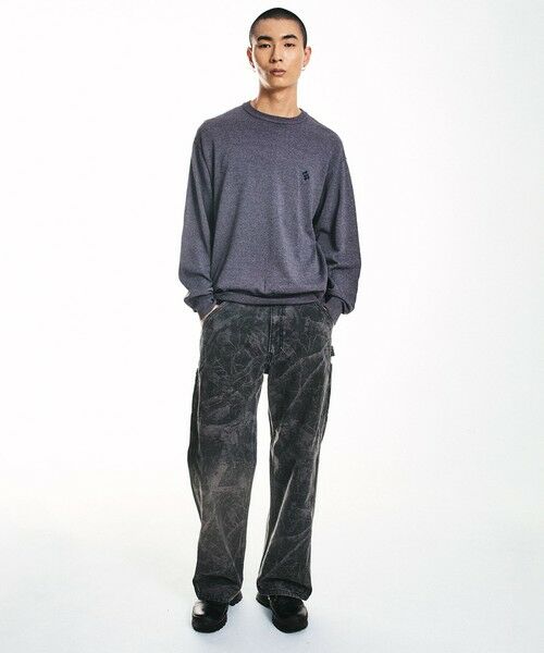 SHIPS / シップス ニット・セーター | City Ambient Products:〈手洗い可能〉14ゲージ レーヨン ナイロン ワンポイントロゴニット | 詳細11