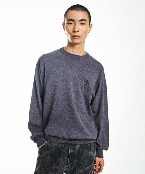 SHIPS / シップス ニット・セーター | City Ambient Products:〈手洗い可能〉14ゲージ レーヨン ナイロン ワンポイントロゴニット | 詳細12