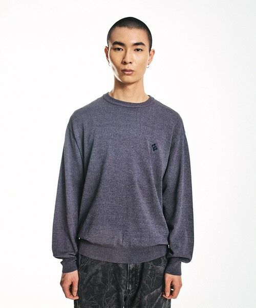 SHIPS / シップス ニット・セーター | City Ambient Products:〈手洗い可能〉14ゲージ レーヨン ナイロン ワンポイントロゴニット | 詳細5