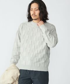 SHIPS / シップス ニット・セーター | SHIPS: 〈手洗い可能〉Amossa(R) シャンティ ブロック リンクス編み 長袖 ニット