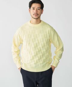 SHIPS / シップス ニット・セーター | SHIPS: 〈手洗い可能〉Amossa(R) シャンティ ブロック リンクス編み 長袖 ニット