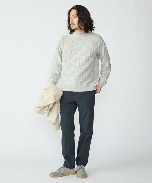 SHIPS / シップス ニット・セーター | SHIPS: 〈手洗い可能〉Amossa(R) シャンティ ブロック リンクス編み 長袖 ニット | 詳細1