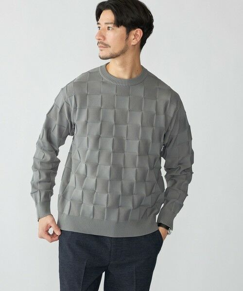 SHIPS / シップス ニット・セーター | SHIPS: 〈手洗い可能〉Amossa(R) シャンティ ブロック リンクス編み 長袖 ニット | 詳細6