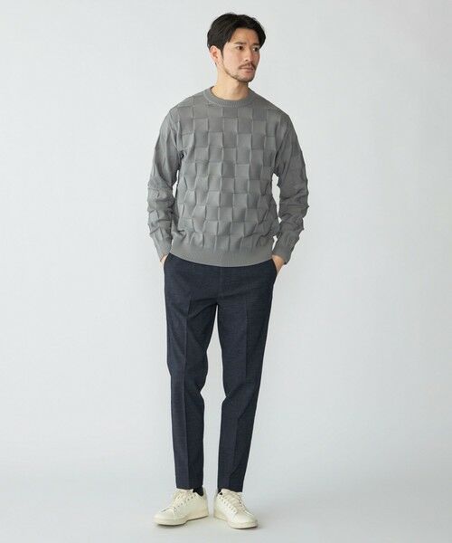 SHIPS / シップス ニット・セーター | SHIPS: 〈手洗い可能〉Amossa(R) シャンティ ブロック リンクス編み 長袖 ニット | 詳細5