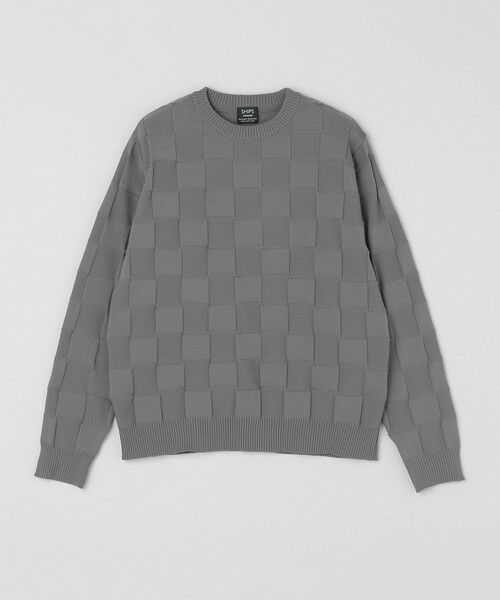 SHIPS / シップス ニット・セーター | SHIPS: 〈手洗い可能〉Amossa(R) シャンティ ブロック リンクス編み 長袖 ニット | 詳細7