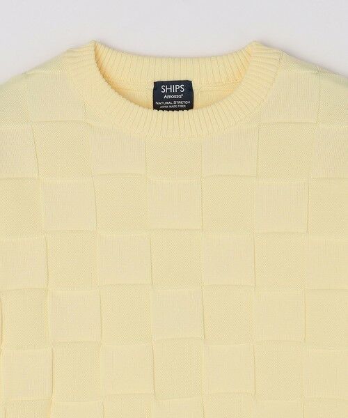 SHIPS / シップス ニット・セーター | SHIPS: 〈手洗い可能〉Amossa(R) シャンティ ブロック リンクス編み 長袖 ニット | 詳細20