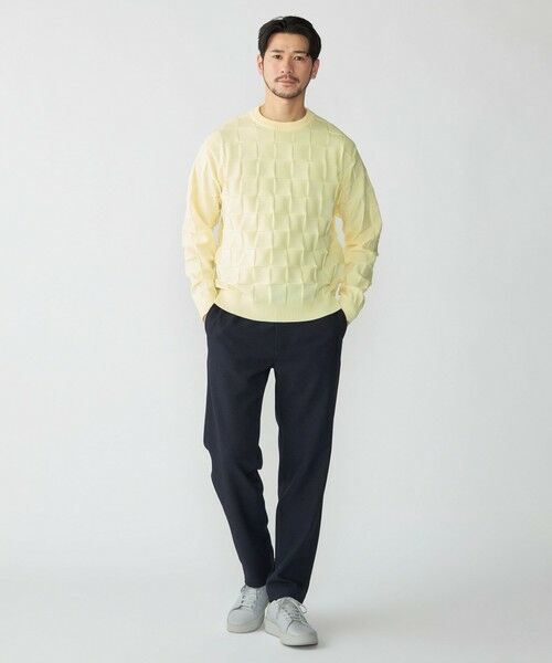 SHIPS / シップス ニット・セーター | SHIPS: 〈手洗い可能〉Amossa(R) シャンティ ブロック リンクス編み 長袖 ニット | 詳細9