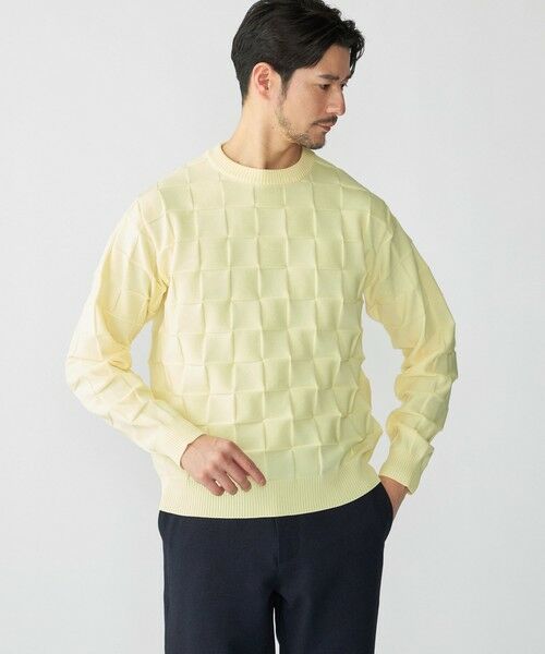 SHIPS / シップス ニット・セーター | SHIPS: 〈手洗い可能〉Amossa(R) シャンティ ブロック リンクス編み 長袖 ニット | 詳細14