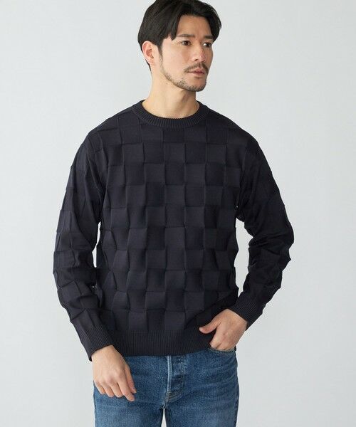 SHIPS / シップス ニット・セーター | SHIPS: 〈手洗い可能〉Amossa(R) シャンティ ブロック リンクス編み 長袖 ニット | 詳細26