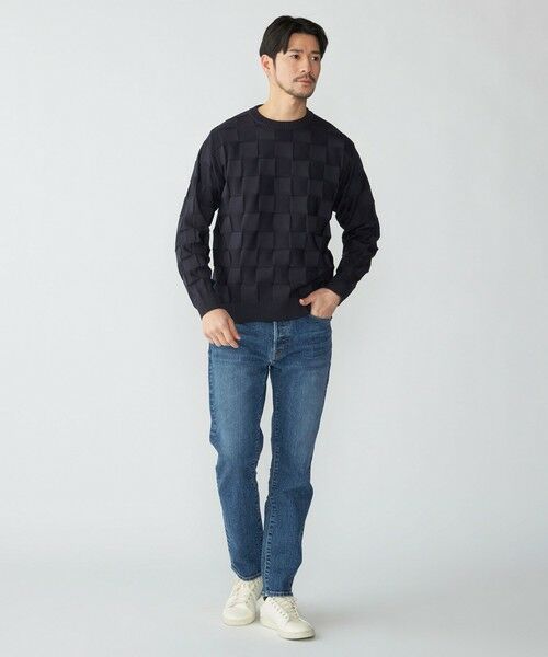 SHIPS / シップス ニット・セーター | SHIPS: 〈手洗い可能〉Amossa(R) シャンティ ブロック リンクス編み 長袖 ニット | 詳細25