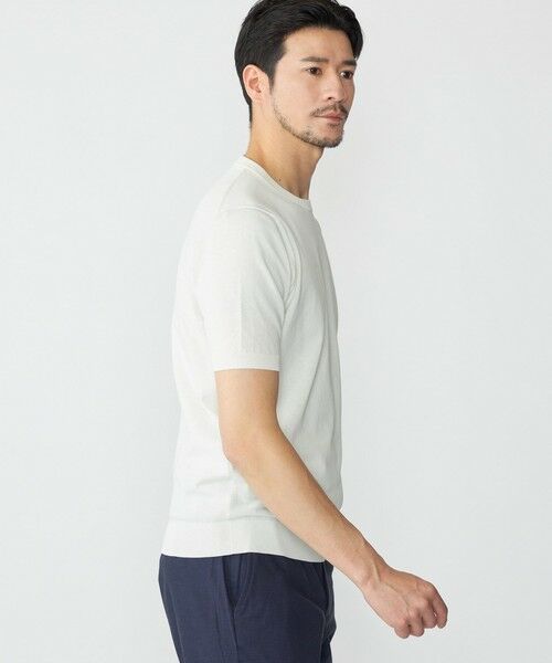 SHIPS / シップス ニット・セーター | SHIPS: ICE COTTON クルーネック ショートスリーブ ニットTシャツ | 詳細3