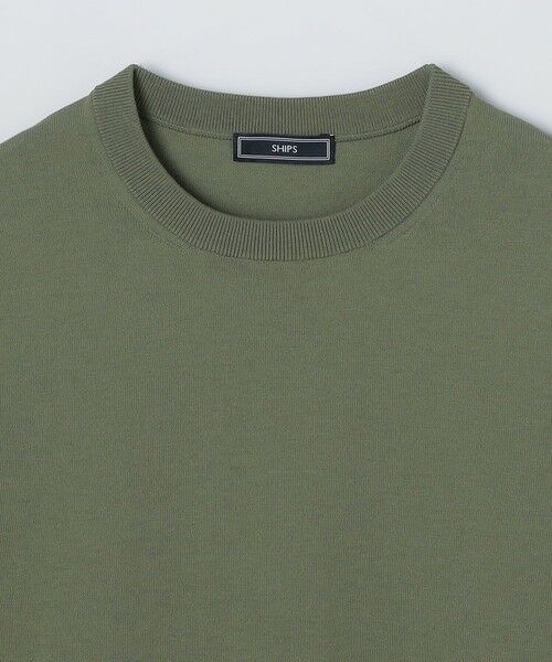 SHIPS / シップス ニット・セーター | SHIPS: ICE COTTON クルーネック ショートスリーブ ニットTシャツ | 詳細13