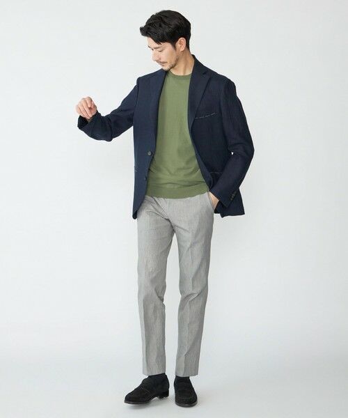 SHIPS / シップス ニット・セーター | SHIPS: ICE COTTON クルーネック ショートスリーブ ニットTシャツ | 詳細10