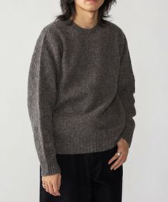 SHIPS / シップス ニット・セーター | 【SHIPS別注】HARLEY OF SCOTLAND: ウール シャギー クルーネック ニット