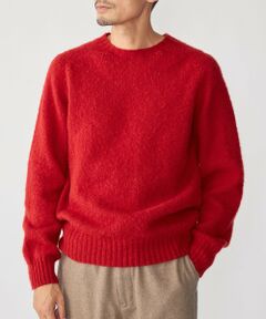 SHIPS / シップス ニット・セーター | 【SHIPS別注】HARLEY OF SCOTLAND: ウール シャギー クルーネック ニット